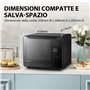Toshiba MS2-TQ20SE(BK) Four Vapeur 6-en-1, Petit Four à Convection 1500W, Combiné 2250W, Gril, 40 Programmes Automatiques, Facil