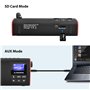 Avantree SP850 - Radio FM & Lecteur Audio Micro SD, Enceinte Filaire & sans-Fil Bluetooth 3-en-1, Mémorisation & Scan Automatiqu