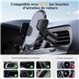 Miracase 2024 Support TéLéPhone Voiture Très Stable 【Crochet MéTallique】 Porte TéLéPhone Portable pour Grille D'aération Voiture