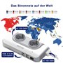 avec 2 Prises AC et 4 Ports USB