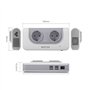 BESTEK 200W Transformateur de Voltage Voyage 110V à 220V avec Adaptateur AUS UK EU USA, avec 2 Prises AC et 4 Ports USB, Convert
