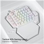 clavier de jeu professionnel de type C avec 7 touches macro intégrée