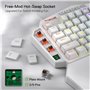Redragon K585 DITI Clavier de jeu mécanique RVB à une main, clavier de jeu professionnel de type C avec 7 touches macro intégrée