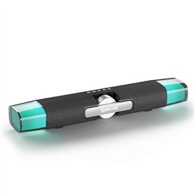 Redragon GS512 Enceinte de bureau sans fil RGB 2.0 PC ordinateur barre de son stéréo avec mode BT 5.0/USB