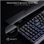 Redragon K515 Shiva Clavier de jeu à membrane RVB, 98 touches, toucher mécanique avec interrupteur linéaire, touches macro et mu