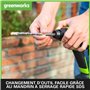 Greenworks 24V Brushless Perceuse à Percussion 1.2 Joule Outil Rotative SANS FIL SDS Plus Heavy Duty 4 Modes Sélecteur Poignée A