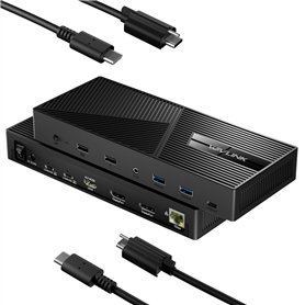 WAVLINK Commutateur KVM USB-C 2 PC 3 Moniteurs