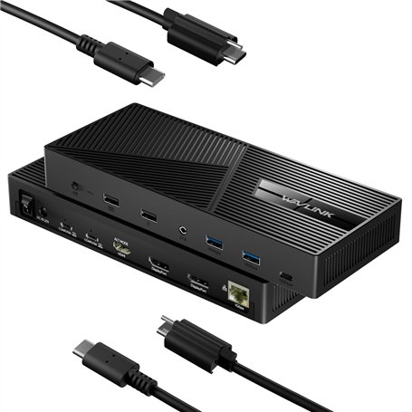 WAVLINK Commutateur KVM USB-C 2 PC 3 Moniteurs