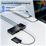 WAVLINK Commutateur KVM USB-C 2 PC 3 Moniteurs, Station d'accueil Universelle Triple écran 4K DisplayLink, 2xDP, HDMI, 3x10G USB