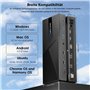 WAVLINK Commutateur KVM USB-C 2 PC 3 Moniteurs, Station d'accueil Universelle Triple écran 4K DisplayLink, 2xDP, HDMI, 3x10G USB