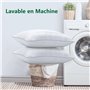 COZSINOOR Oreiller 65x65 cm Lot de 2, Qualité Hotellerie de Luxe Oreiller Lot de 2 Oreillers Confort Moelleux Hypo Allergéniques