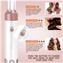 MIEARA Brosse à air chaud 5 en 1 pour sèche-cheveux, ionique négatif haute vitesse, brosse à air chaud pour volumisation, séchag