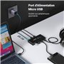 UGREEN Switch USB 3.0 Commutateur KVM Ports pour 2 PC Entrées 4 Sorties pour Clavier Souris Disque Dur Externe Imprimante Scanne