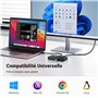 UGREEN Switch USB 3.0 Commutateur KVM Ports pour 2 PC Entrées 4 Sorties pour Clavier Souris Disque Dur Externe Imprimante Scanne