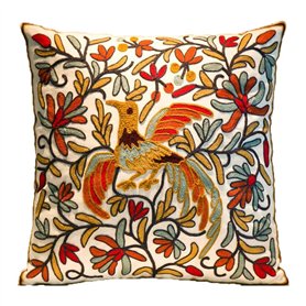 Zuodu - Housse de coussin fabriquée à la main et brodée - Motif bohème - Décoration de la maison