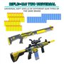AGM MASTECH Jouet d'éjection de coquille à levier pour fusil de chasse - Jouet en mousse souple - 20 coquillages, 40 fléchettes 