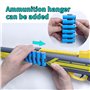 AGM MASTECH Jouet d'éjection de coquille à levier pour fusil de chasse - Jouet en mousse souple - 20 coquillages, 40 fléchettes 