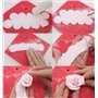 CHSYOO Set de 3 tailles gâteau roses cookie cutter, ustensiles de cuisson pour bricolage décoration fondant tartelettes massepai