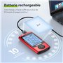 AUVON TENS electrostimulation appareil avec sac en EVA, Électrostimulateur musculaire rechargeable contre la douleur avec 24 pro