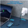 BENFEI Hub USB C MST 8 en 1 avec USB-C vers 2 HDMI/1 VGA, vers 3 Ports USB 3.0/100 W/Audio auxiliaire 3,5 mm, Compatible avec iP