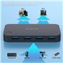 commutateur USB 2 Ordinateurs partagent 4 USB pour PC