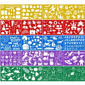 Qpout 20 pièces Modèles de Dessin en Couleur pour Enfants