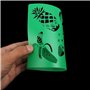 Qpout 20 pièces Modèles de Dessin en Couleur pour Enfants, Plastique Pochoir de Peinture pour Enfants Anniversaire Halloween Noë