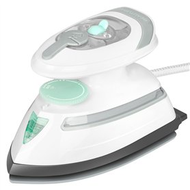 BEAUTURAL Mini Fer de Voyage avec Tension Commutable Fer à Vapeur 220 V/120 V Fer à Sec Avec Fonction Anti-Goutte 3 Réglages de