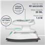 BEAUTURAL Mini Fer de Voyage avec Tension Commutable Fer à Vapeur 220 V/120 V Fer à Sec Avec Fonction Anti-Goutte 3 Réglages de 