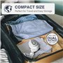 BEAUTURAL Mini Fer de Voyage avec Tension Commutable Fer à Vapeur 220 V/120 V Fer à Sec Avec Fonction Anti-Goutte 3 Réglages de 