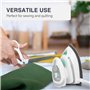 BEAUTURAL Mini Fer de Voyage avec Tension Commutable Fer à Vapeur 220 V/120 V Fer à Sec Avec Fonction Anti-Goutte 3 Réglages de 