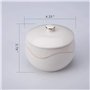 KITCHENDAO Sucrier en porcelaine avec couvercle et cuillère - Sans poussière - Pot à sucre en céramique pour comptoir de cuisine