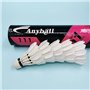 Anyball 111 Hybrid Volants de badminton 3 en 1, vitesse 77, lot de 12