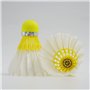 Dmantis Lot de 12 volants de badminton D513 en 1 durables Hybird en plumes de canard pour jeux d'intérieur et d'extérieur