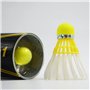 Dmantis Lot de 12 volants de badminton D513 en 1 durables Hybird en plumes de canard pour jeux d'intérieur et d'extérieur