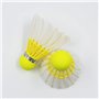 Dmantis Lot de 12 volants de badminton D513 en 1 durables Hybird en plumes de canard pour jeux d'intérieur et d'extérieur