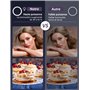YOHOOLYO 12" Ring Light avec Trépied 64" Anneau Lumineux LED avec 10 Luminosité 3 Modes d'Eclairage, Trepied Smartphone Selfie L