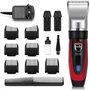 GHB Tondeuse Cheveux Hommes Tondeuses à Cheveux Professionnel Sans Fil Rechargeable avec 7 Peignes et 2 Batteries au Lithium pou