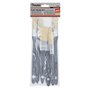 ROLLINGDOG Lot de 6 Petits pinceaux de Peinture pour Meubles, 3 pinceaux Plats et 3 pinceaux Ronds Pointus pour Peinture détaill