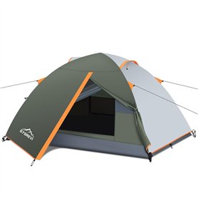 Gysrevi Tente de Camping 2-3 Personnes Camping Tente Ultra Légère Portable Tente de Dôme Facile à Installer pour Camping Randonn