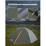 Gysrevi Tente de Camping 2-3 Personnes Camping Tente Ultra Légère Portable Tente de Dôme Facile à Installer pour Camping Randonn