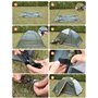 Gysrevi Tente de Camping 2-3 Personnes Camping Tente Ultra Légère Portable Tente de Dôme Facile à Installer pour Camping Randonn