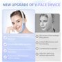 V-Face Shaping Massager électrique, ANLAN Appareil Anti Rides Visage, Appareil Raffermissant Visage, Lifting EMS Massage, 6 mode