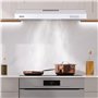 CIARRA CAW6903A Hotte Aspirante Casquette 60cm- 3 Vitesses - Filtre au Charbon NON INCLUS - Boutton Pousoir - Eclairage LED - Ev