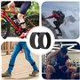 MAEXUS Lot de 6 pinces à pantalon de vélo, réglables de 30 cm, polyvalentes, haute élasticité, pour pantalons, pour la randonnée