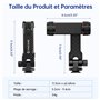 SYNCWIRE Adaptateur Trepied Smartphone, Support Telephone pour Trepied avec 2 Sabots Froids, Base Combinée avec Vis 1/4" et Supp