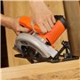 Yunirvana 1400W Scie circulaire, Scie Circulaire pour le bois, 6000 RPM, Profondeur de Coupe Max: 62 mm (90°) et 48 mm (45°), mo