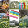alwaiiz 600 Pièces Etiquettes en Plastique pour Plantes avec 2 Pièces Stylos à Base D'eau Noir, 2 x 21cm Suspendus Étiquettes de