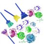 TOKSEO 34 Pièces Pinceaux éponge pour Enfants, Ensemble d'outils de Einture pour Enfants, Ensemble d'éponges pour Enfants, Outil