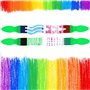 TOKSEO 34 Pièces Pinceaux éponge pour Enfants, Ensemble d'outils de Einture pour Enfants, Ensemble d'éponges pour Enfants, Outil